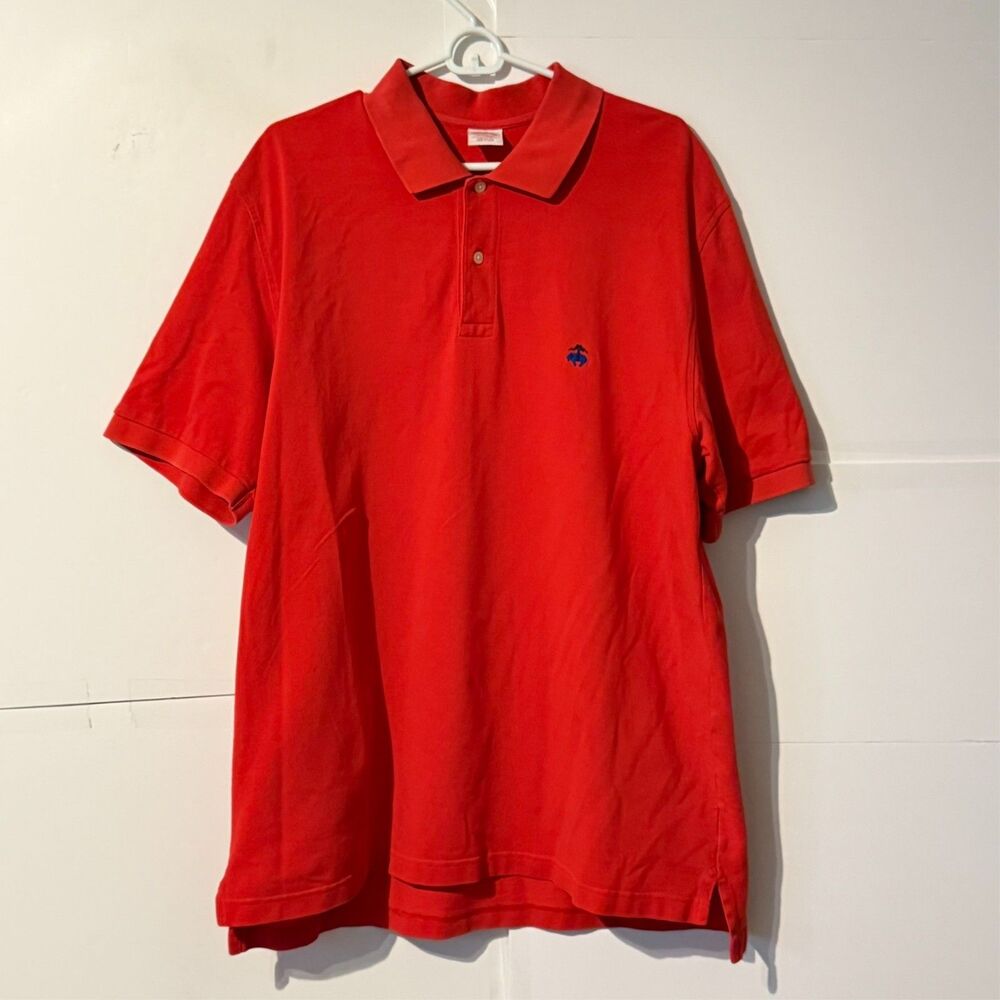 Brooks Brothers Mens Performance Polo Shirt Size XL Golden Fleece Red Preppy